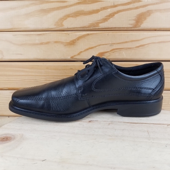 ECCO Black Leather 44 EUR Oxford Lace-up Dress Shoes Formal Business Shock Point main image 7